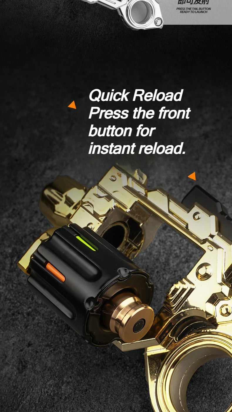 EDC Fidget Spinner Revolver Mini pistola in metallo