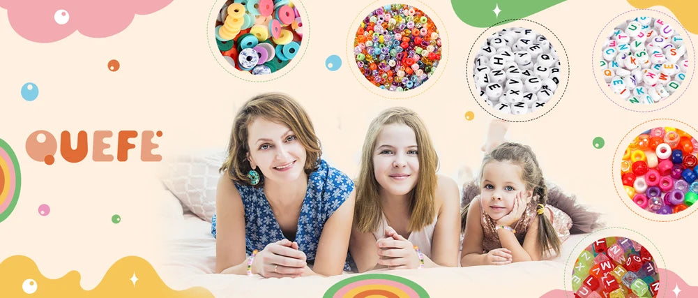 500 pezzi fai da te fatto a mano con perline per bambini creativo kit braccialetti collana gioielli