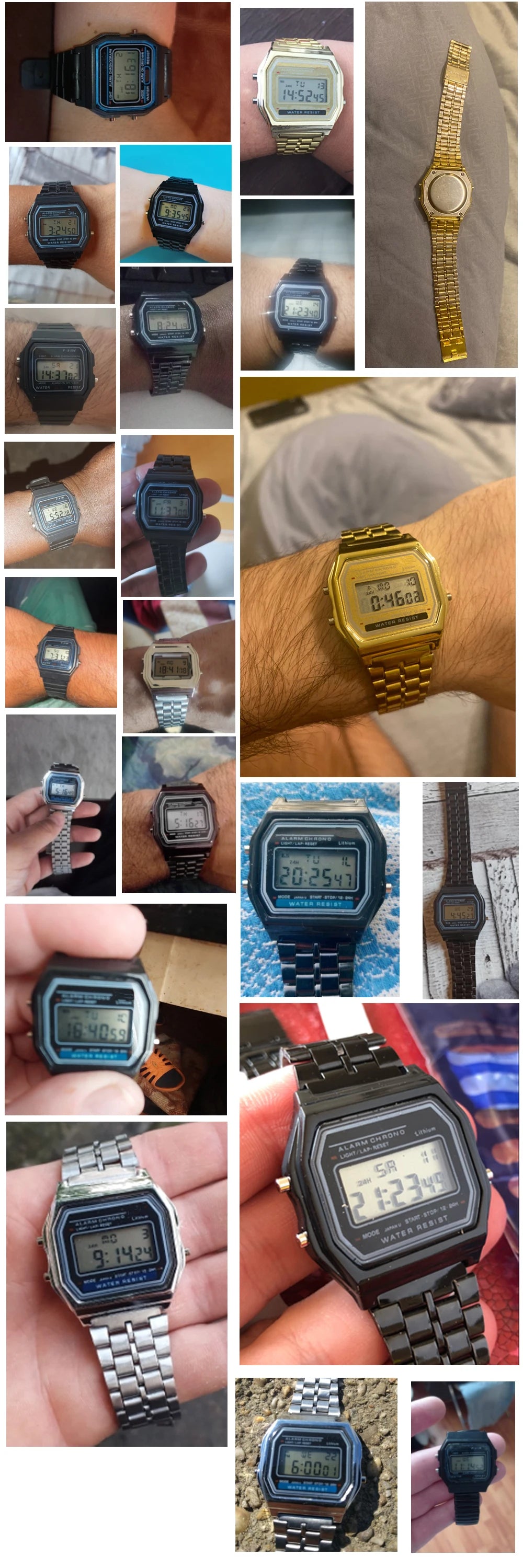 Orologio digitale per uomo Impermeabile Modello casio