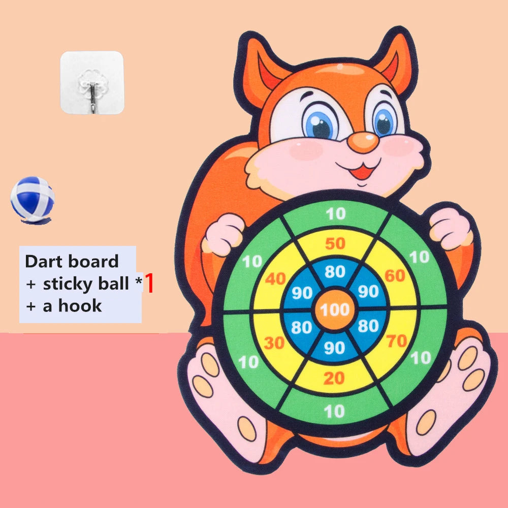Bersaglio con palla appiccicosa Giocattoli per bambini da 2 a 4 anni Cartoon Animal