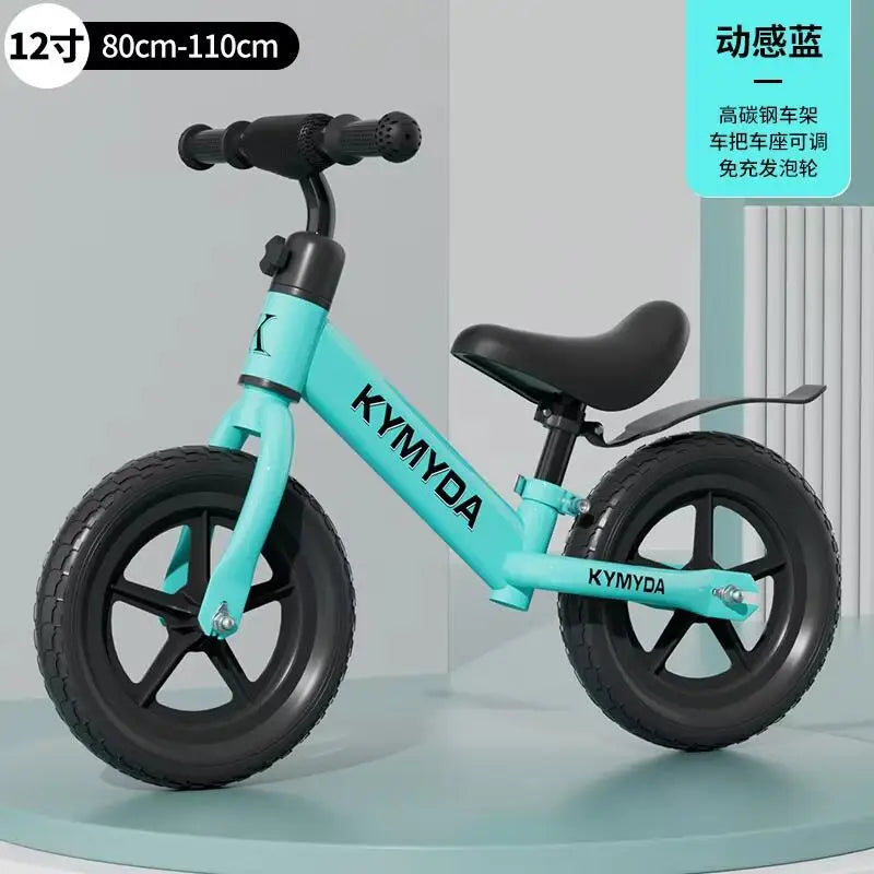 Bicicletta per bambini da 12 pollici Due in uno Senza pedali Sedile regolabile Telaio in acciaio per bambini da 1 a 6 anni Guida all’aperto
