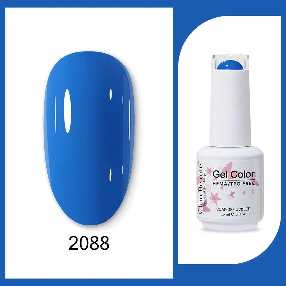 CLOU BEAUTÈ  15/10ml Semipermanente Gel Smalto Unghie 400 colori disponibili