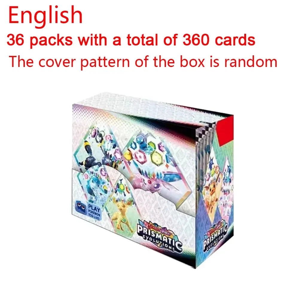 Set da 12/18/36 bustine di Pokemon Card MEGA ASCEND HEROES Prismatic Evolutions Scarlet Violet 151 English Booster