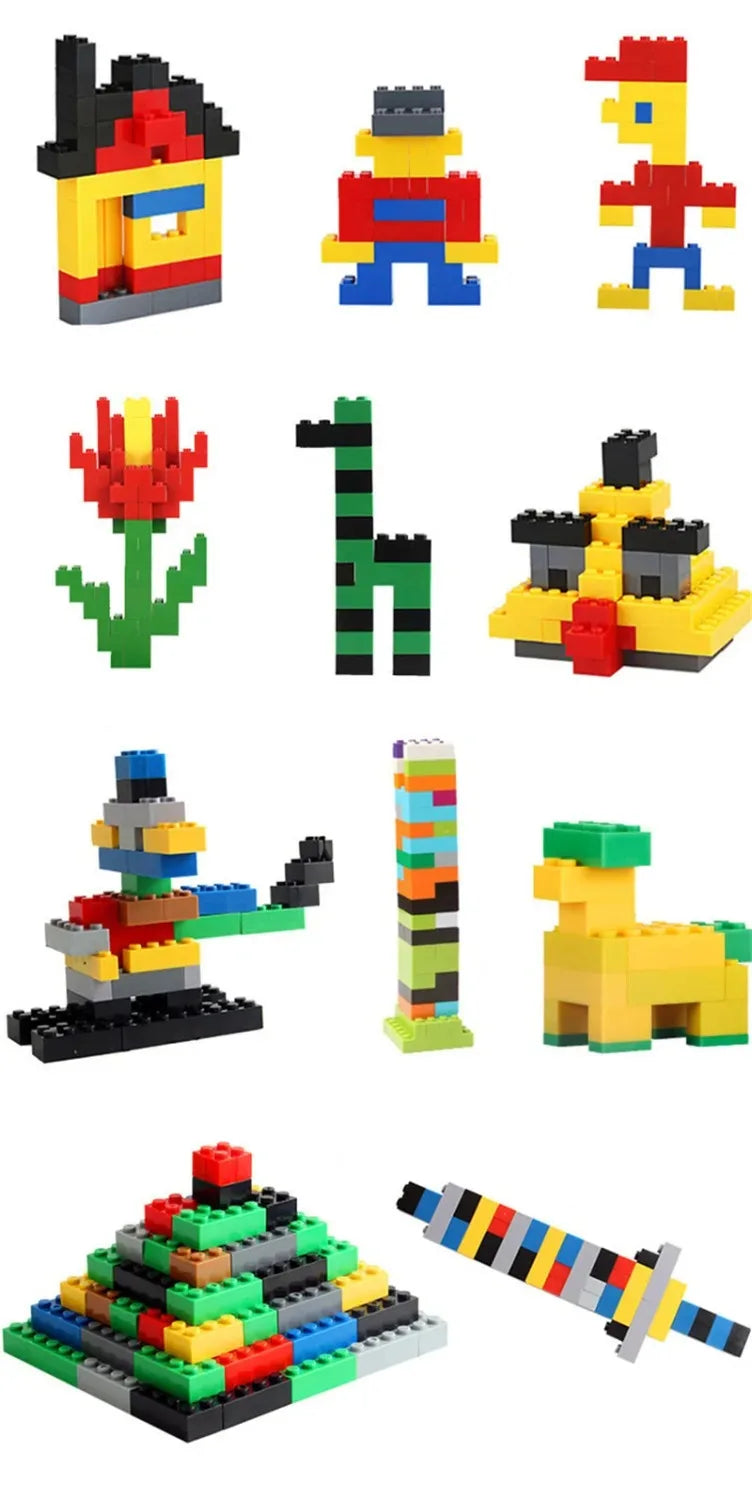 1000 blocchi di costruzione creativi fai da te Big Set 500-1000