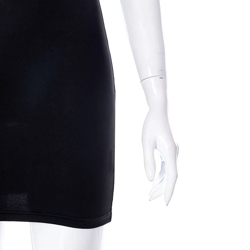 Abito Donna Moda Estate Tinta unita Collo appeso Halter Hollow