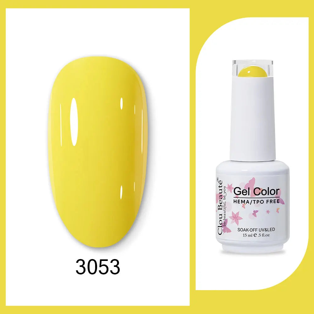 CLOU BEAUTÈ  15/10ml Semipermanente Gel Smalto Unghie 400 colori disponibili