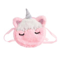 Borsa a tracolla di peluche per bambini Unicorno