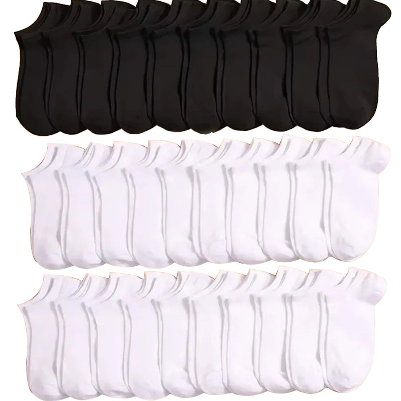 15/30 Paia Unisex Casual Tinta Unita Calzini Sottili Traspiranti Comodi Anti Odore