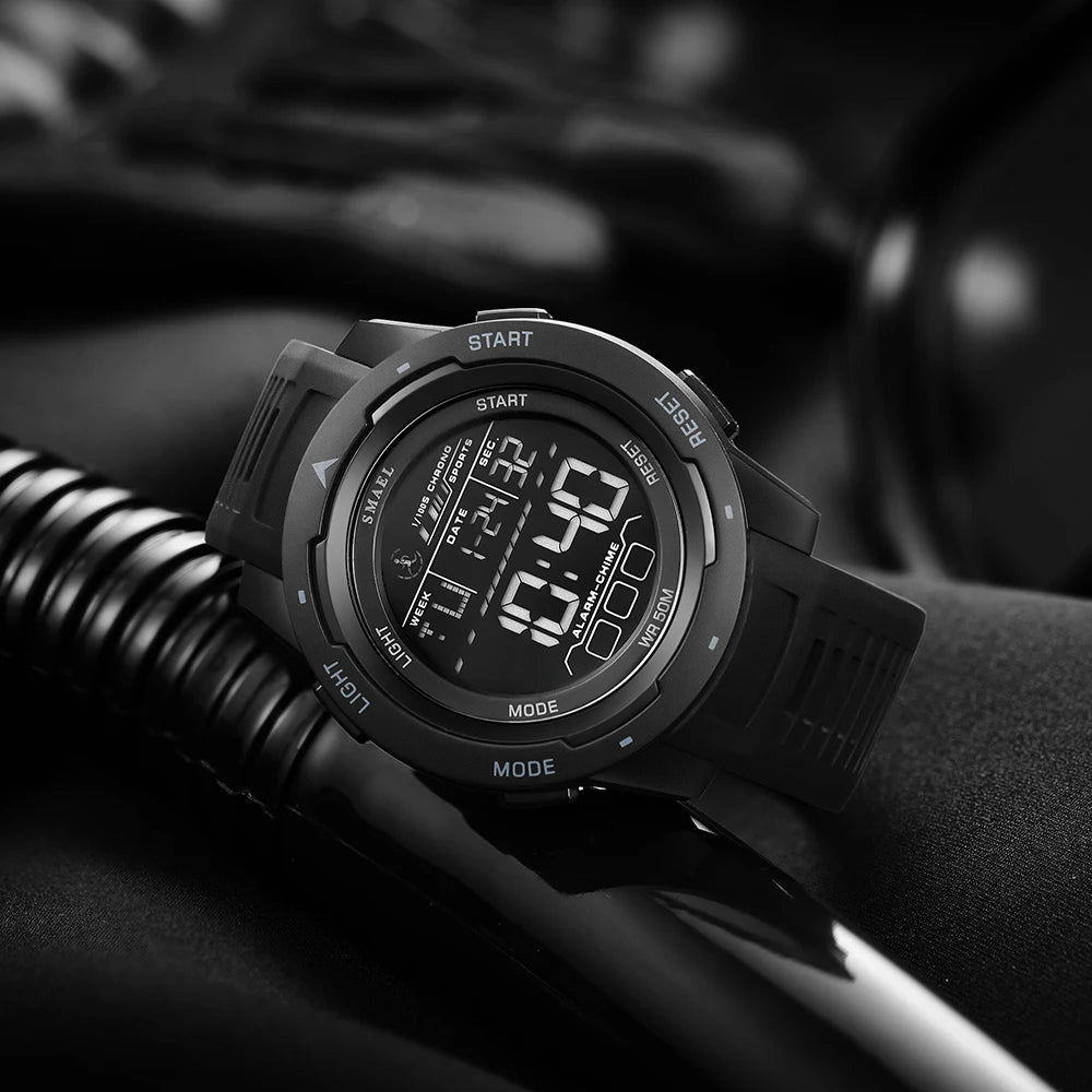 SMAEL Orologi da polso sportivi a LED Orologio impermeabile da uomo