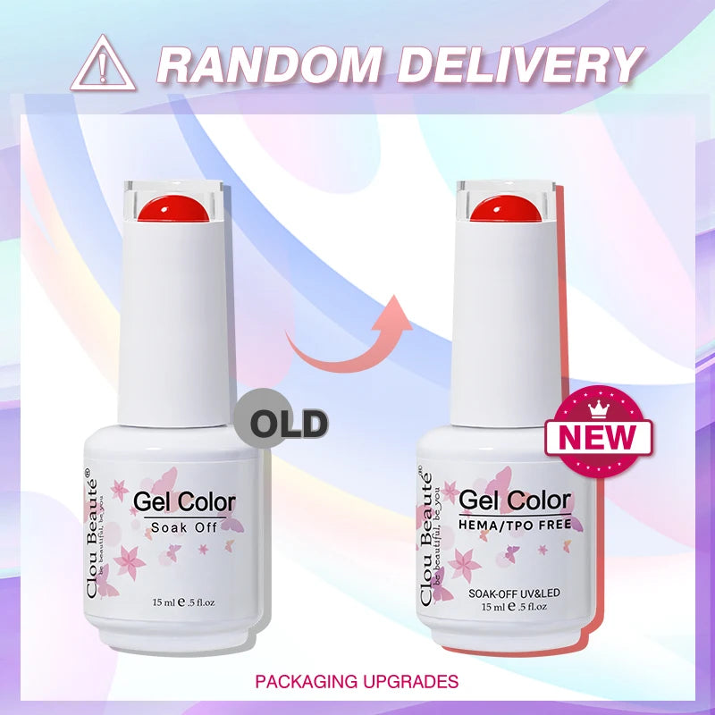 CLOU BEAUTÈ  15/10ml Semipermanente Gel Smalto Unghie 400 colori disponibili