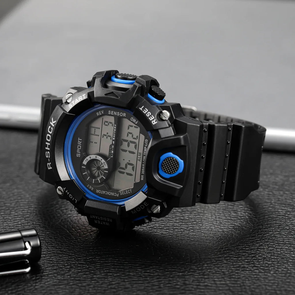 Orologio da uomo Multifunzionale Impermeabile Allarme luminoso