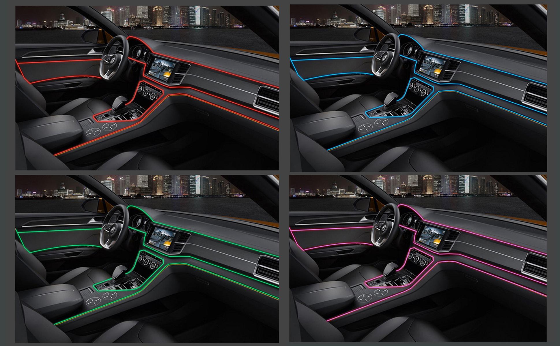 5M Auto Interni Led Strip Light Neon  Fai Da Te