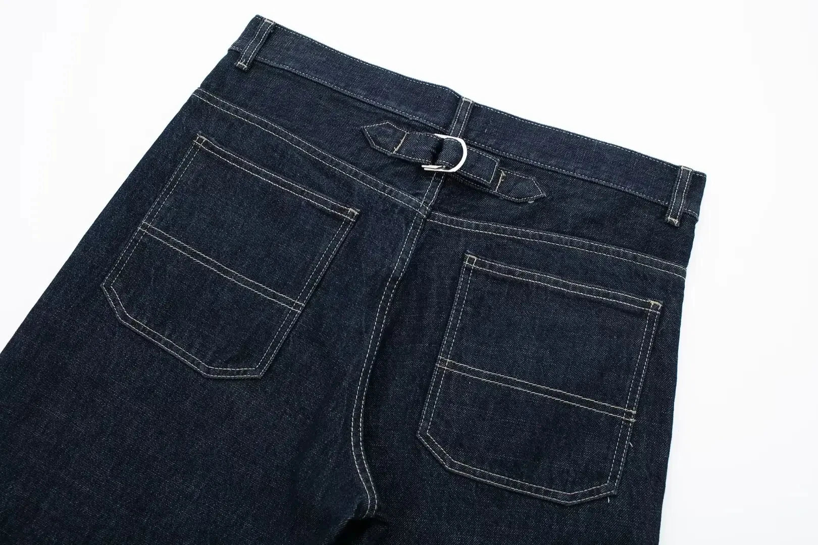 Set Casual Risvolto Manica Lunga Crop Giacca Bottoni Femminile Vintage Gamba Larga Jeans