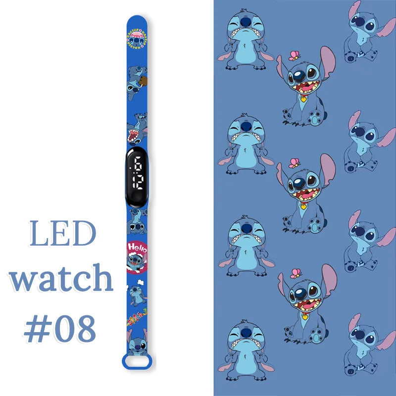 Stitch Orologi per bambini Bracciale sportivo impermeabile LED Touch digitale