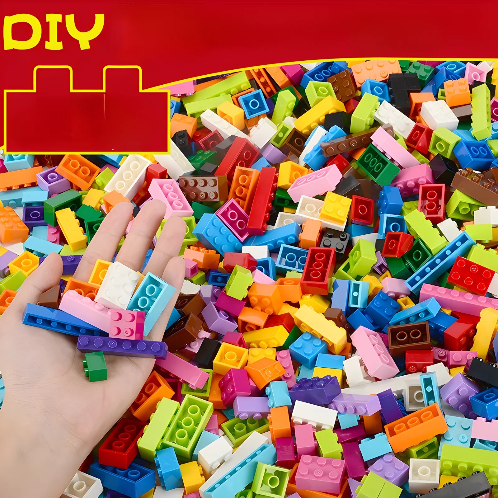 1000 blocchi di costruzione creativi fai da te Big Set 500-1000