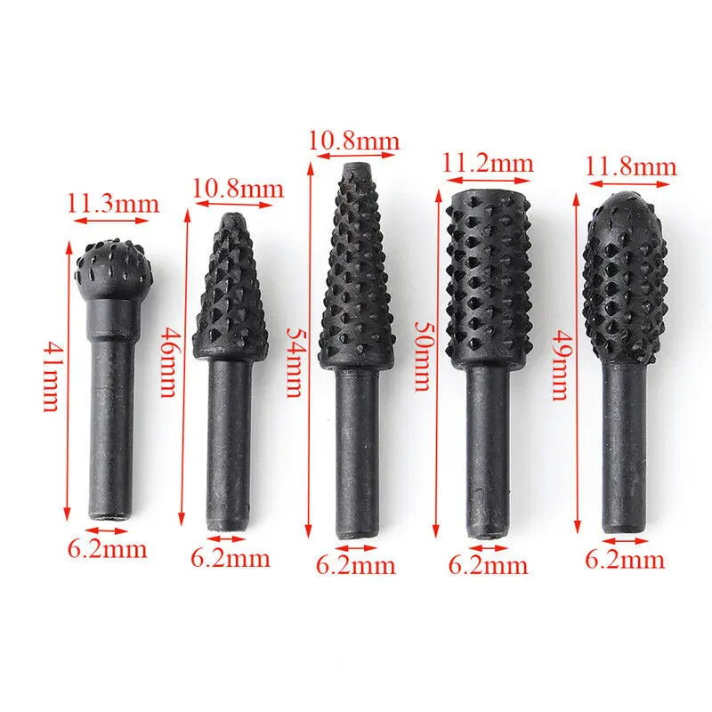 Set di punte da trapano Utensili da taglio per lavorazione del legno 1/4'' 5PCS