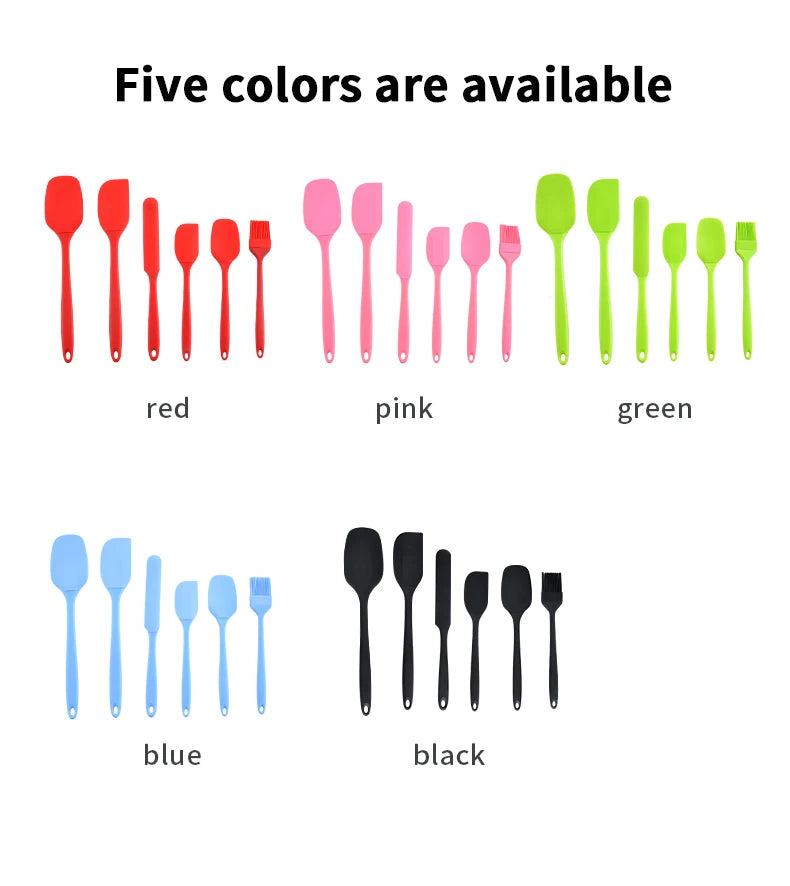 Set di 6 pezzi di utensili da cucina in silicone
