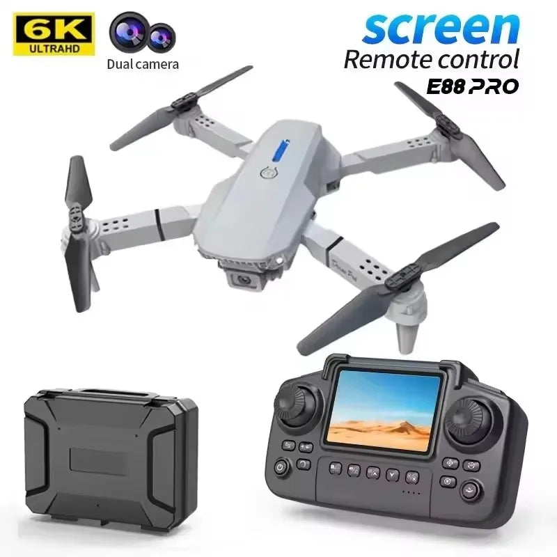 Professional E88 Air Screen Control Drone Wide RC Dron 8K Camera