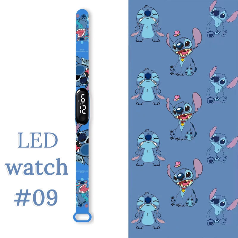 Stitch Orologi per bambini Bracciale sportivo impermeabile LED Touch digitale