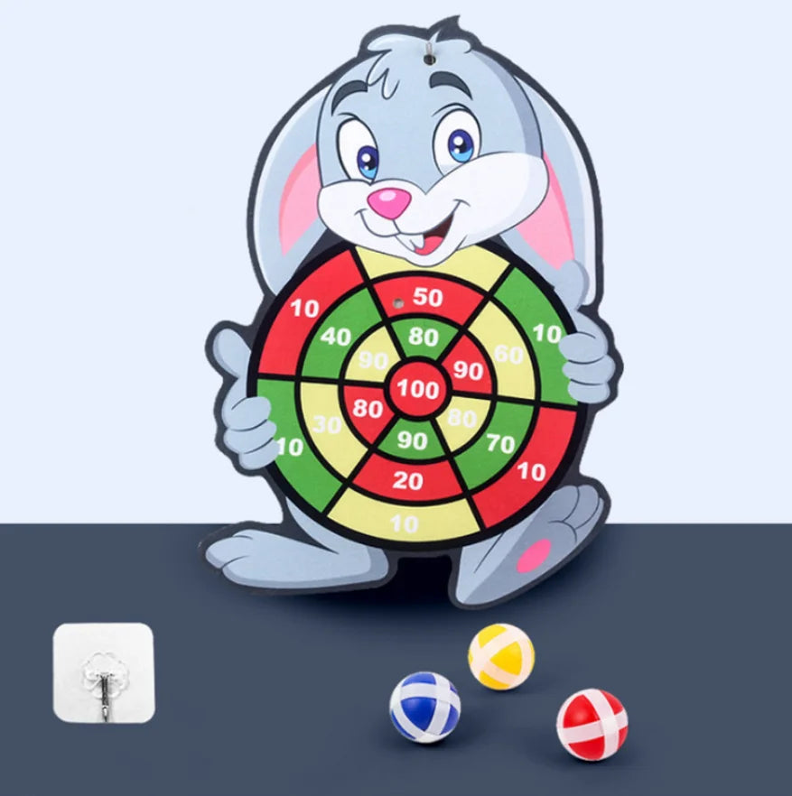Bersaglio con palla appiccicosa Giocattoli per bambini da 2 a 4 anni Cartoon Animal