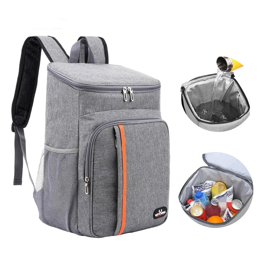 18L Borsa per il pranzo termica portatile per alimenti Resistente impermeabile Cooler Custodia isolata per il  ghiaccio