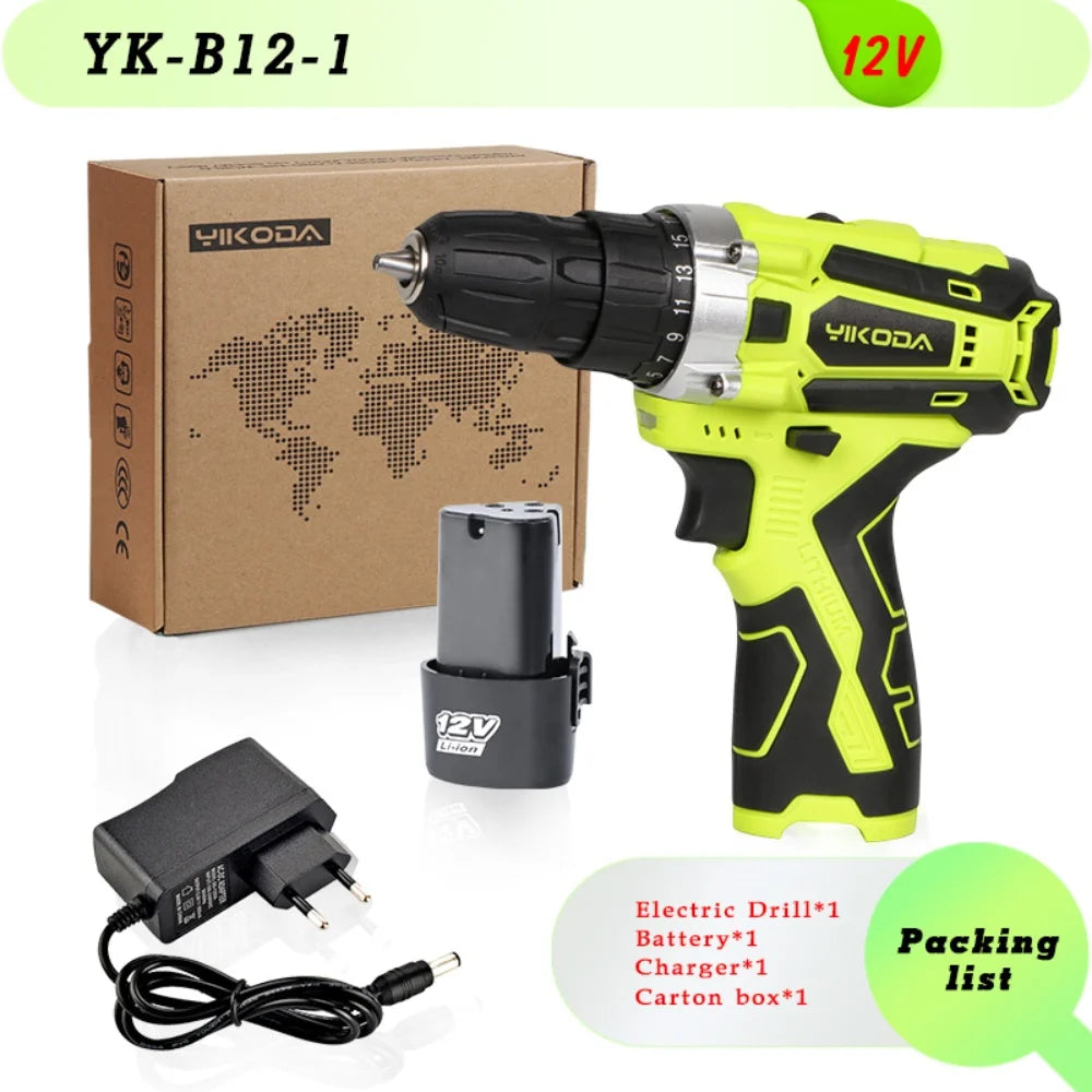 YIKODA 12V-21V Trapano a batteria al litio ricaricabile Produzione Polonia e produzione Cinese