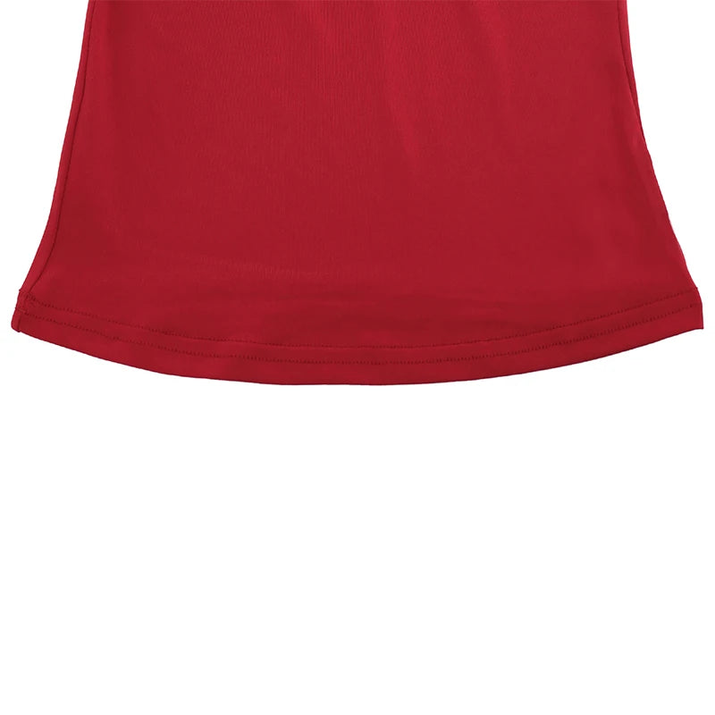 Gilet da donna estate senza maniche petto basso Top