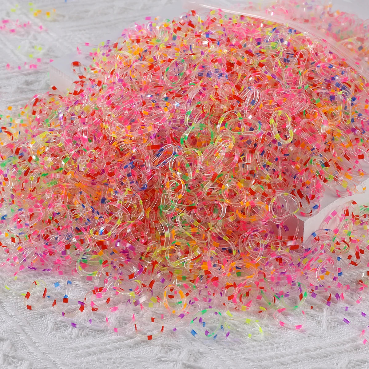 1000/2000Pcs mini elastici diversi colori