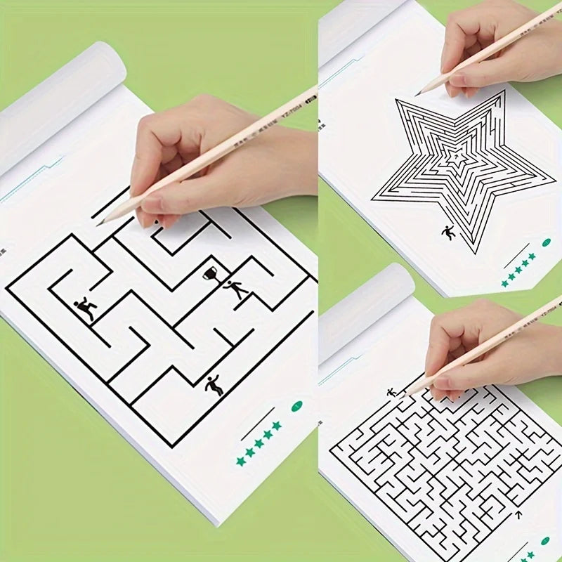 Libro di giochi per bambini di 32 pagine per allenamento di concentrazione degli studenti, sviluppo dell’intelligenza