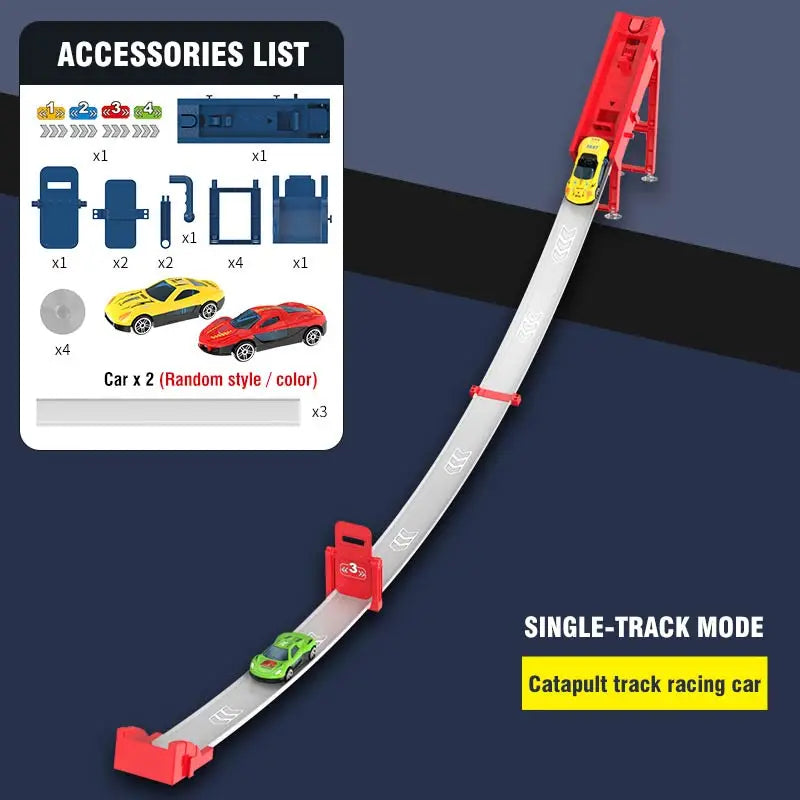Giocattoli per bambini Pista da corsa Fai da te Kit di binari assemblati
