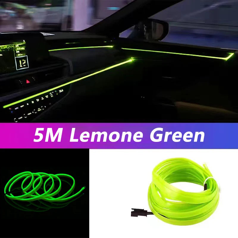 5M Auto Interni Led Strip Light Neon  Fai Da Te