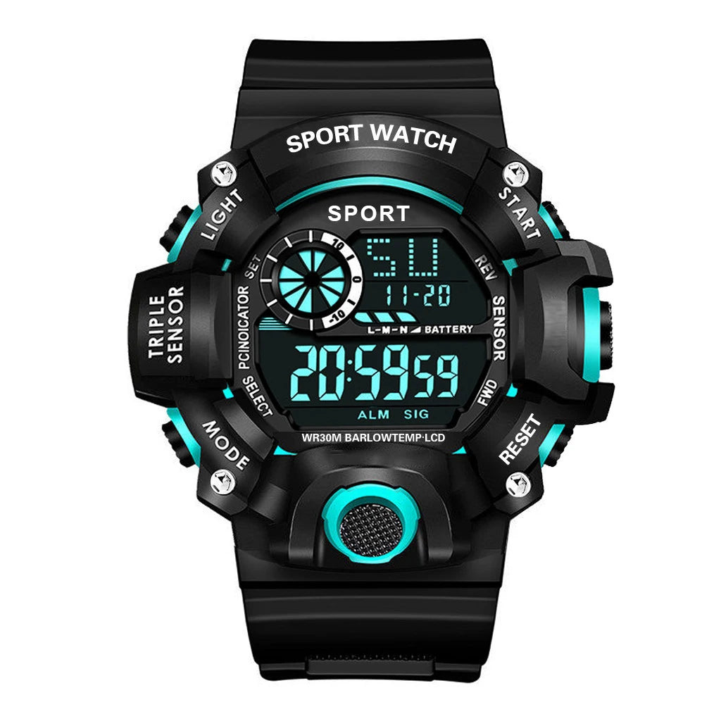 Orologio da uomo Multifunzionale Impermeabile Allarme luminoso