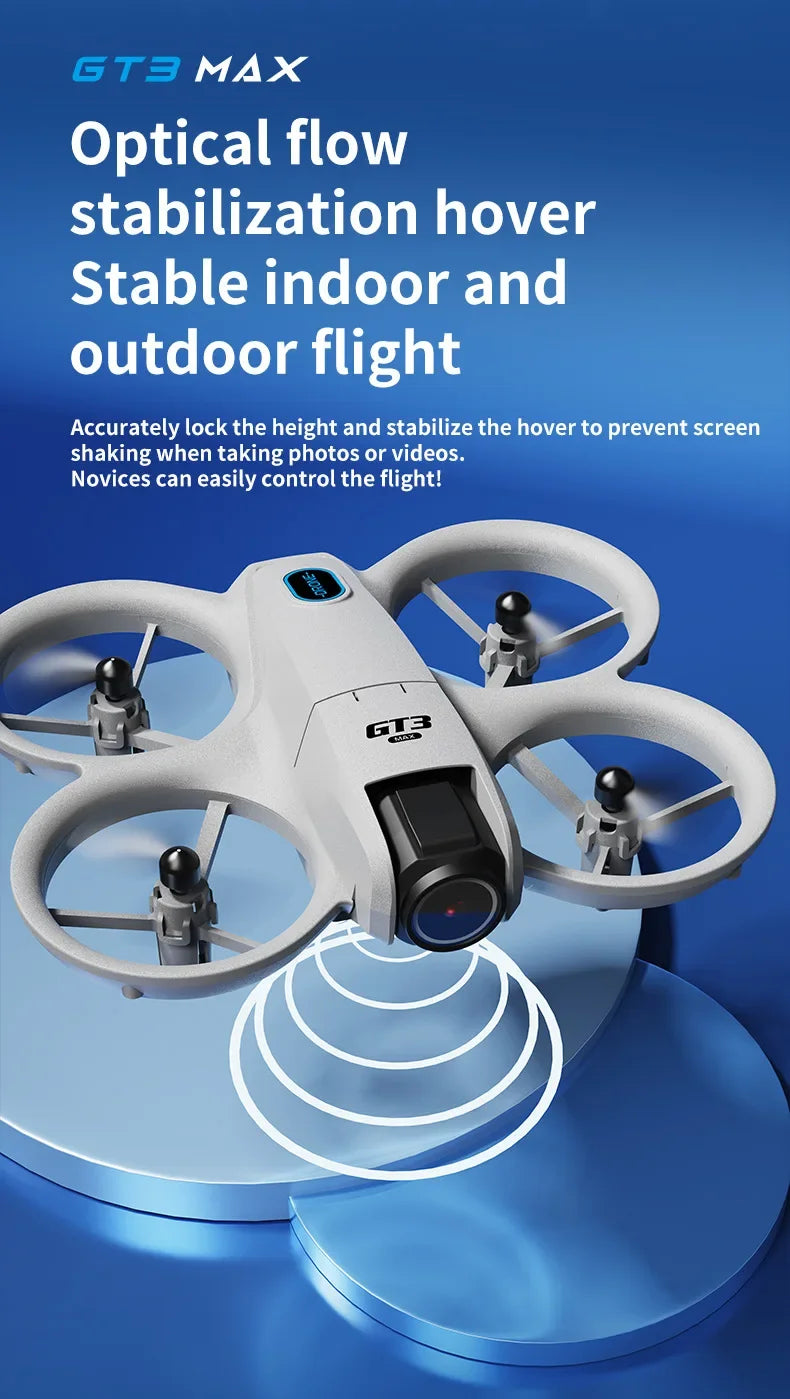 New GT3 MAX Drone 8K HD 4.3” Telecomando Modalita 360° Flip Quadcopter 2 modelli