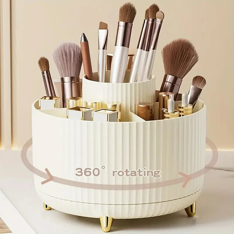 Organizzatore a 360 gradi per trucco 5 slot Pennelli per trucco