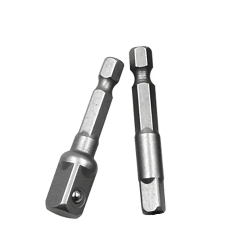 Set di adattatori cromati Stelo esagonale 1/4” 3/8” 1/2” Punte di estensione Set di barre Utensili elettrici TF003
