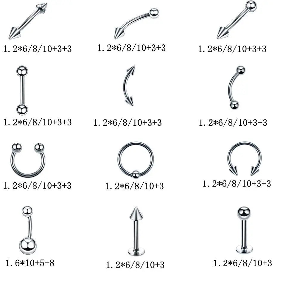 Piercing per il corpo in acciaio inossidabile 40/60 Premium Quality