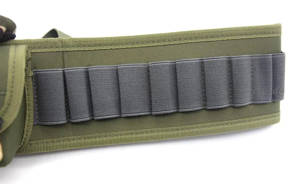 Cartucciera con tasca e fibbia a sgancio rapido 30 Cartucce