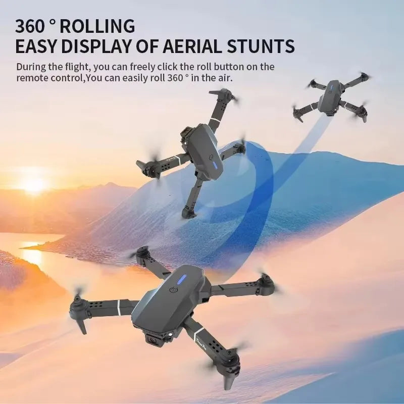Professional E88 Air Screen Control Drone Wide RC Dron 8K Camera