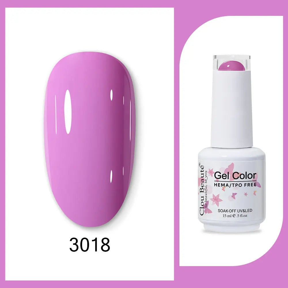 CLOU BEAUTÈ  15/10ml Semipermanente Gel Smalto Unghie 400 colori disponibili