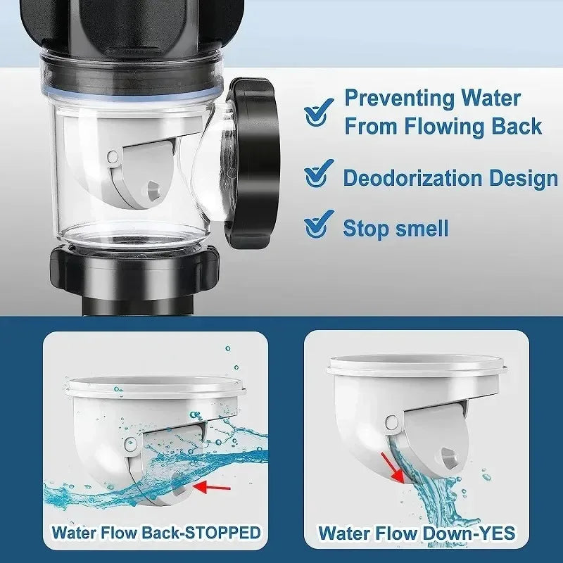 Universal Flip Lavabo in acciaio inossidabile Tubo di drenaggio