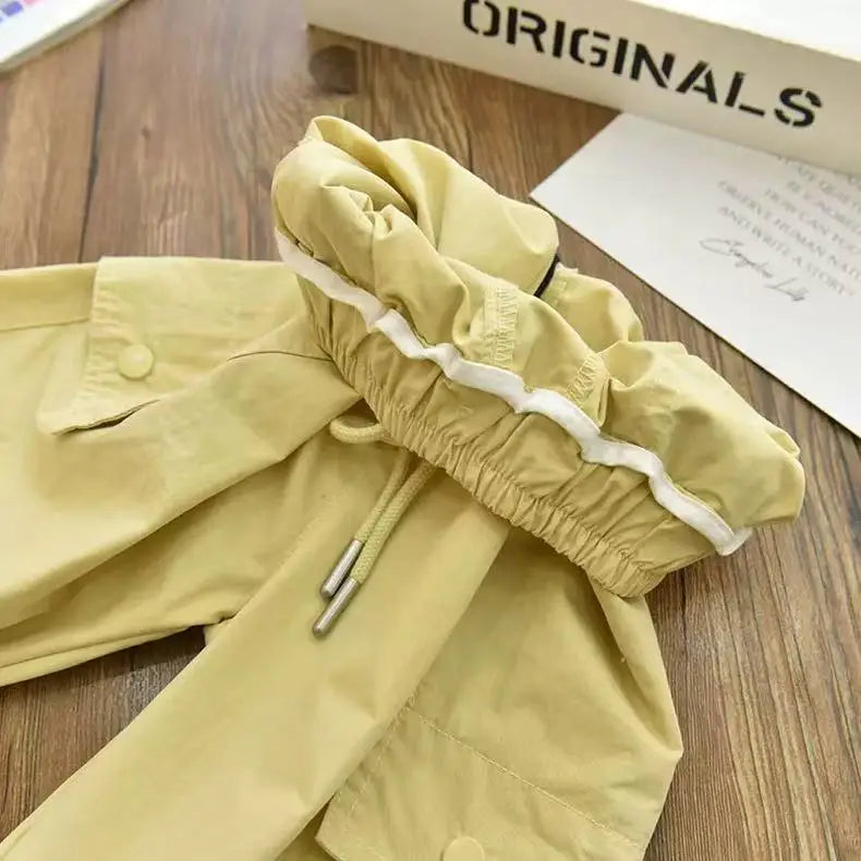 Vestiti primaverili alla moda per bambini Cargo Joggers Pantaloni elastici alla caviglia Pantaloni casual Leggero Traspirante