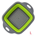 Scolapasta Quadrato Pieghevole in Silicone Cucina