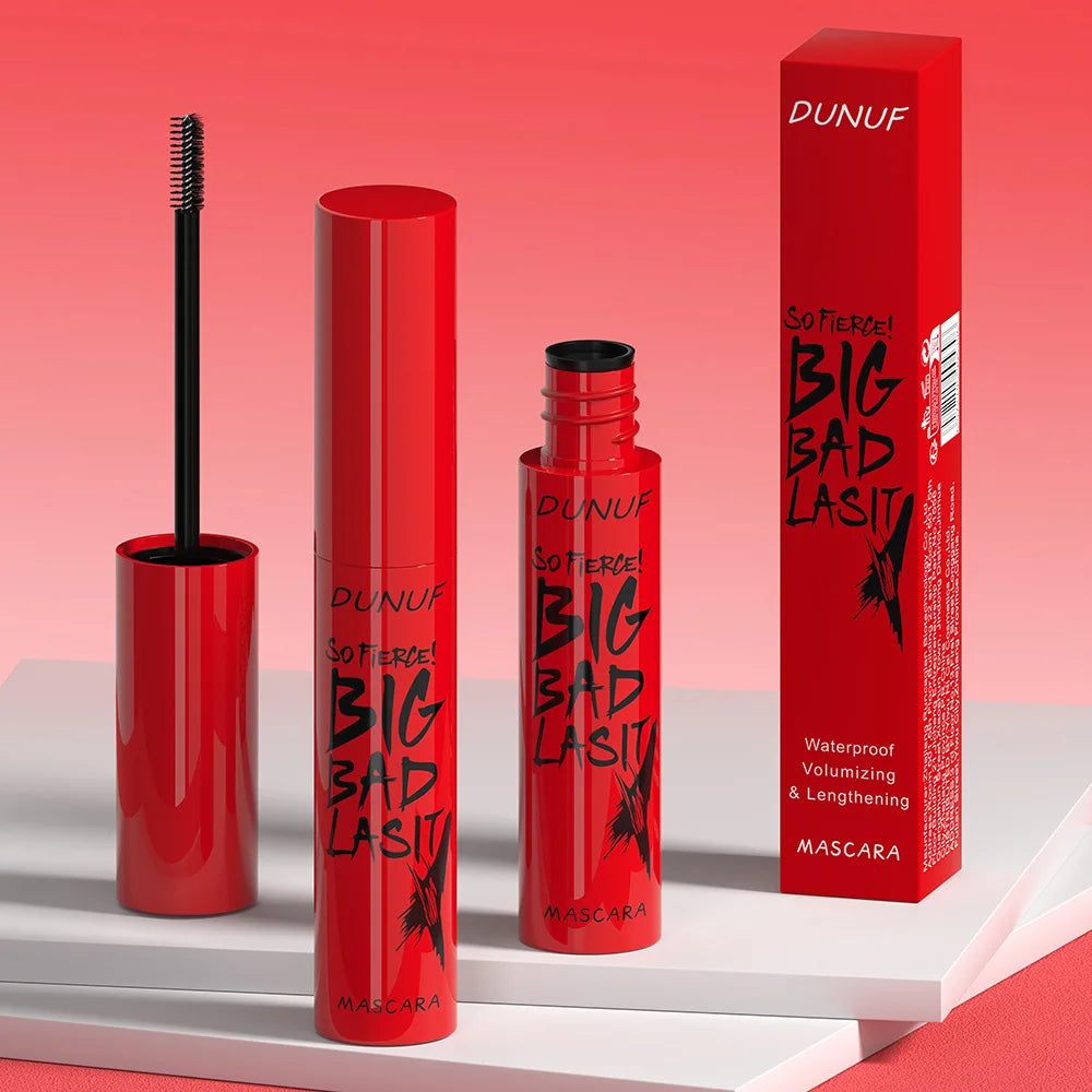 DUNUF 1 pz Mascara a lunga tenuta Sottile e spesso Curl impermeabile non macchia Resistente al sudore e non sbavatura