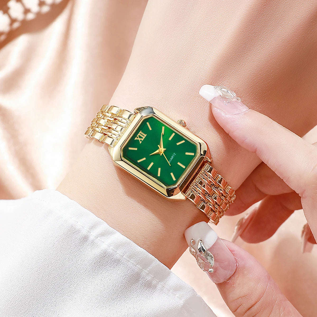 Orologio al Quarzo Strass Bracciale Set Signore Roma