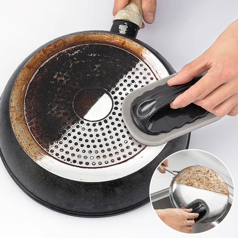 Magic Emery Sponge Brush Wipe Gomma Detergente Cucina Bagno  Strumenti di pulizia