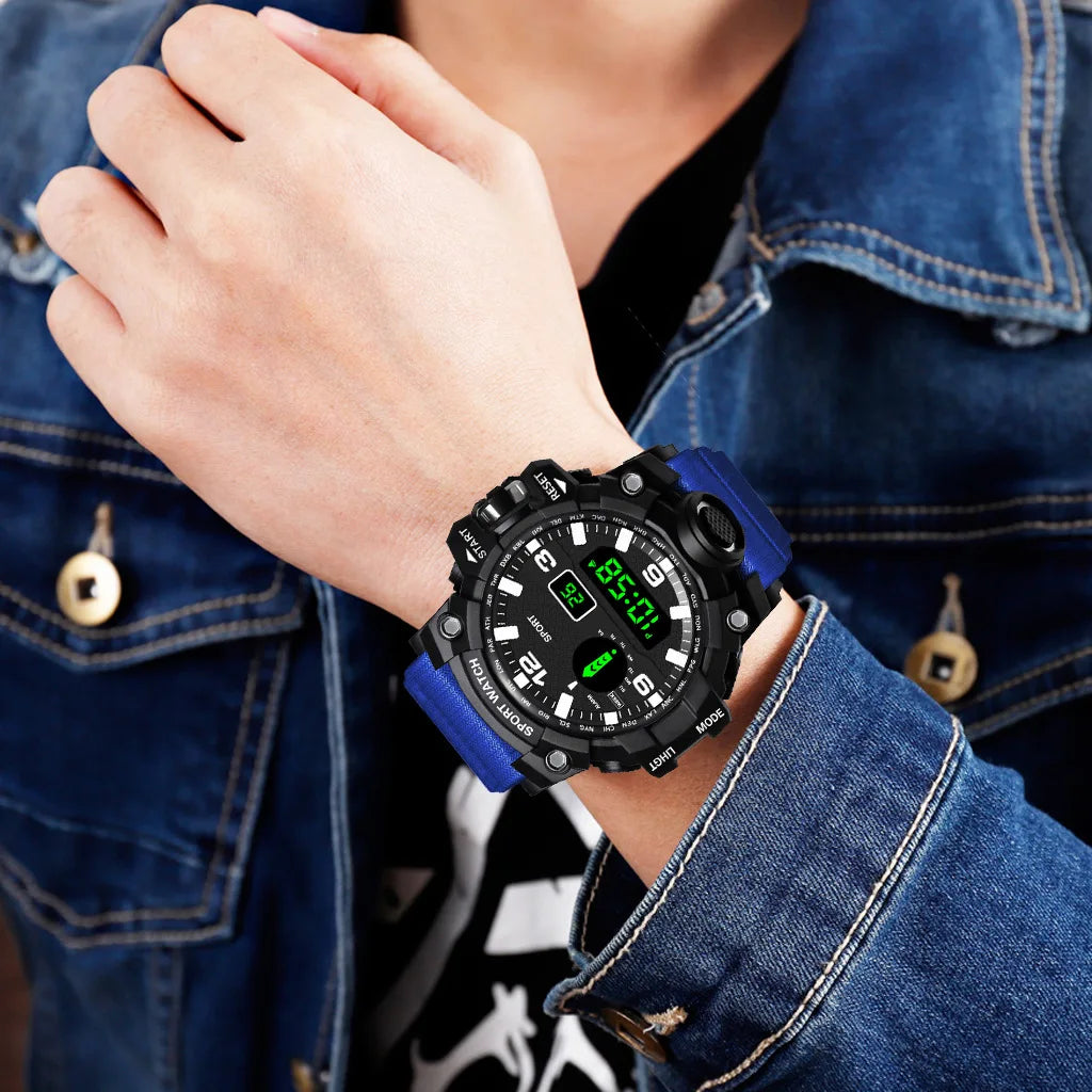 Orologio da uomo Multifunzionale Impermeabile Allarme luminoso