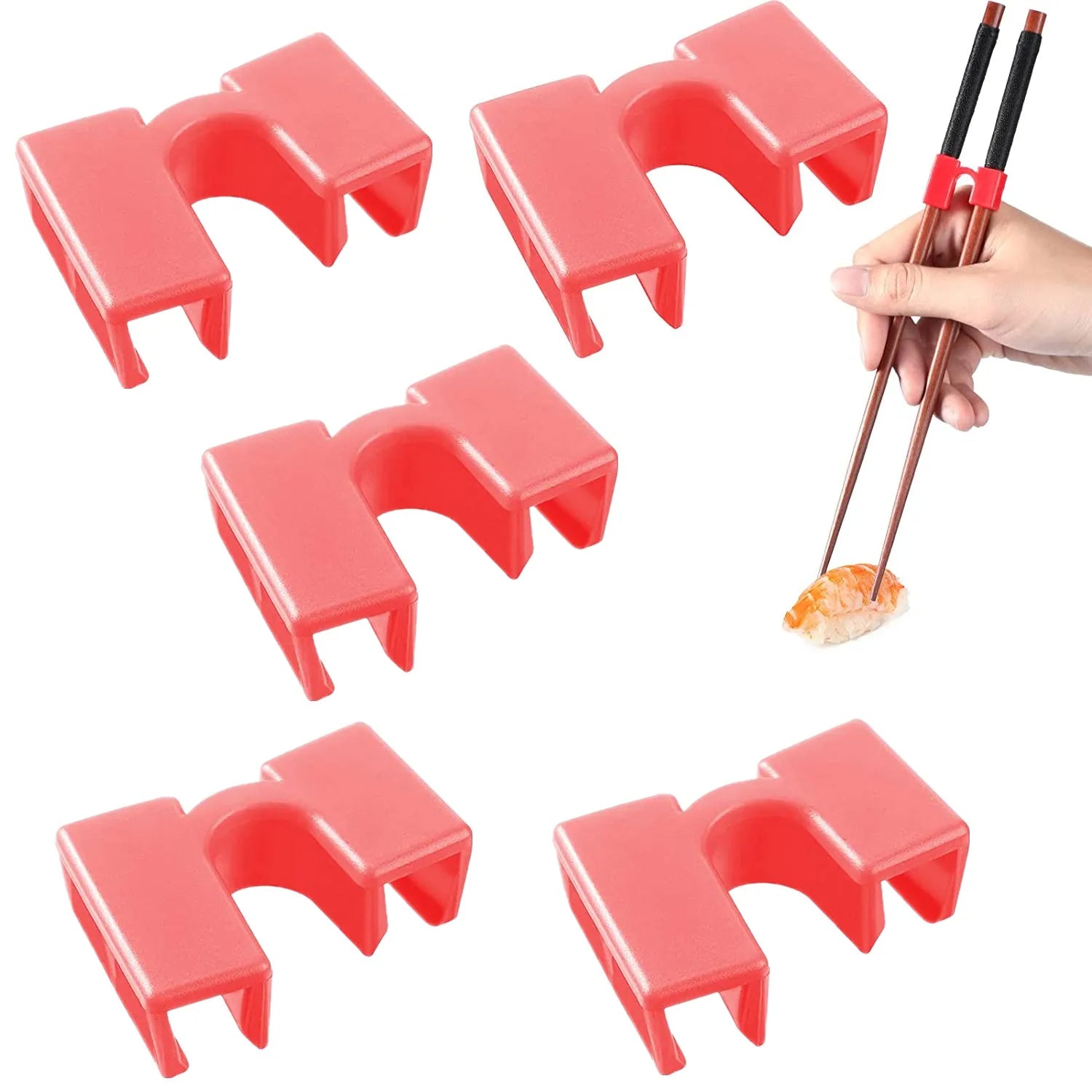 5PCS per bacchette in plastica non scivoloso resistente al calore