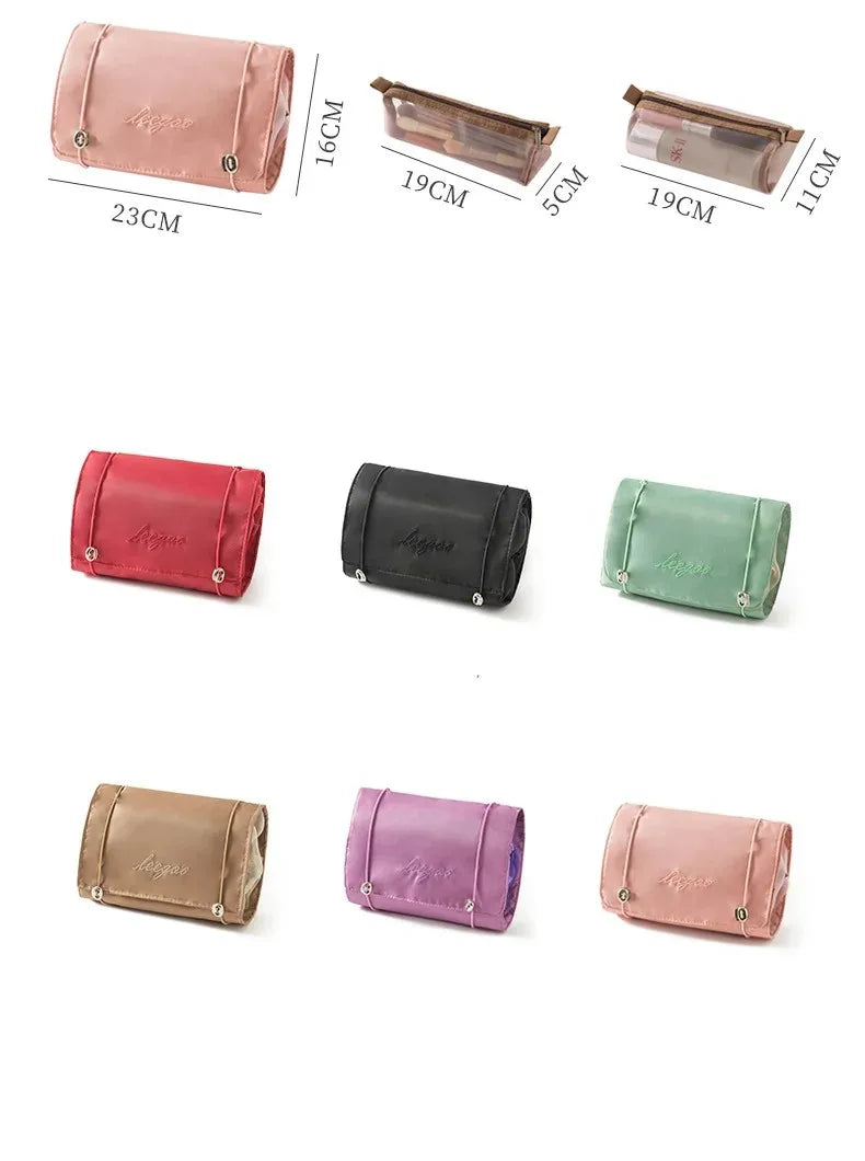 Borsa cosmetica pieghevole portatile 4 in 1