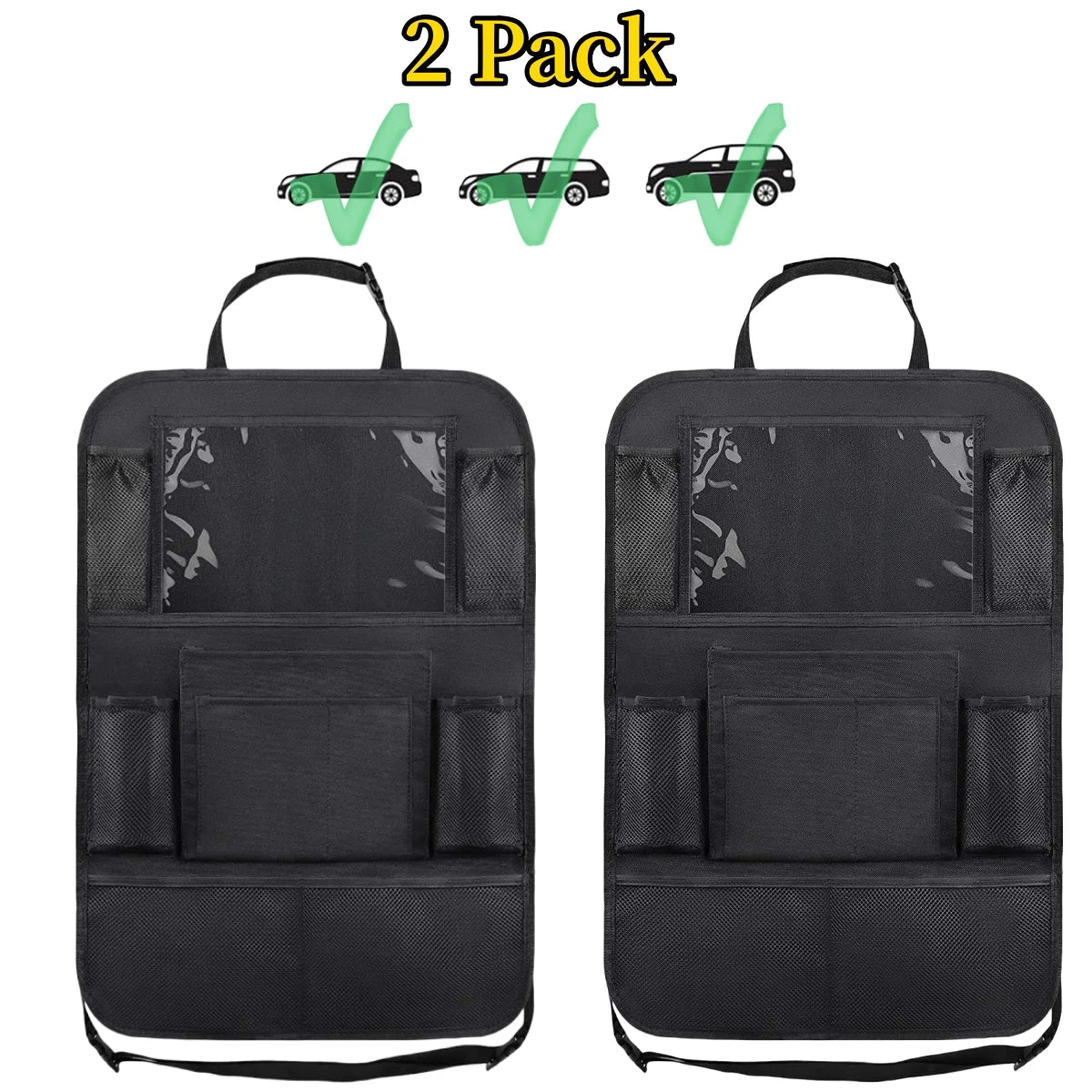 Organizzatore per schienale del seggiolino auto, 10 tasche portaoggetti