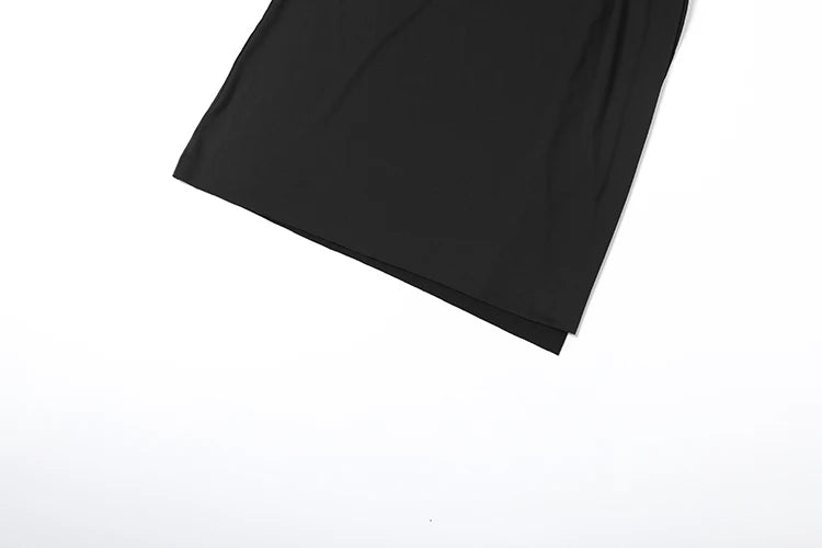 Abito Lungo Donna con scollo a V e spacco alto
